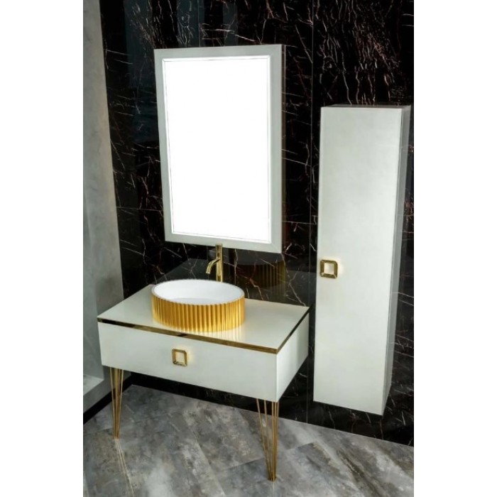 Тумба под раковину Boheme Armadi Art Lucido 100 770-100-W подвесная, белая