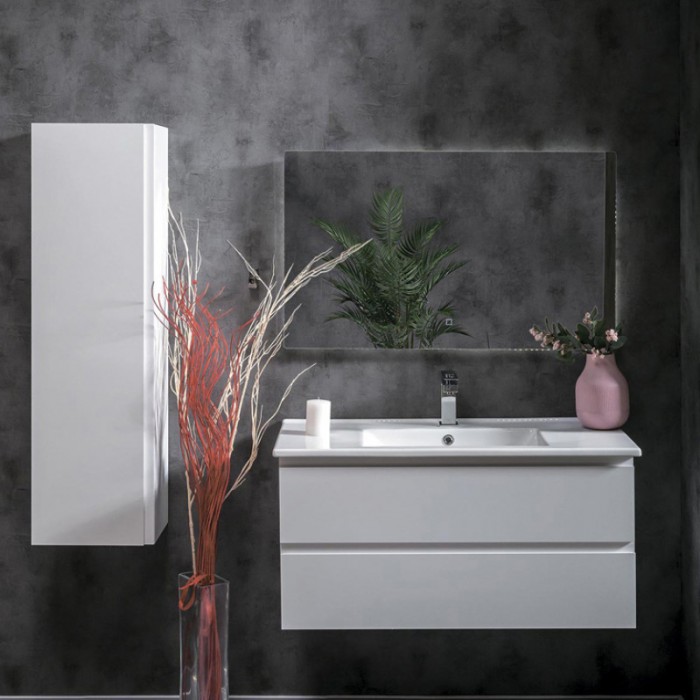 Тумба под раковину Boheme Armadi Art Capolda 100 849-100-W подвесная, белая матовая