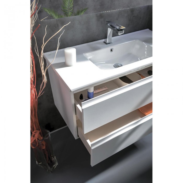 Тумба под раковину Boheme Armadi Art Capolda 100 849-100-W подвесная, белая матовая