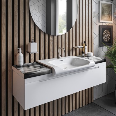 Тумба под раковину Kerasan Inka Project 911102 подвесная, белая