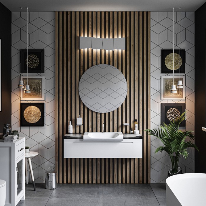 Тумба под раковину Kerasan Inka Project 911102 подвесная, белая