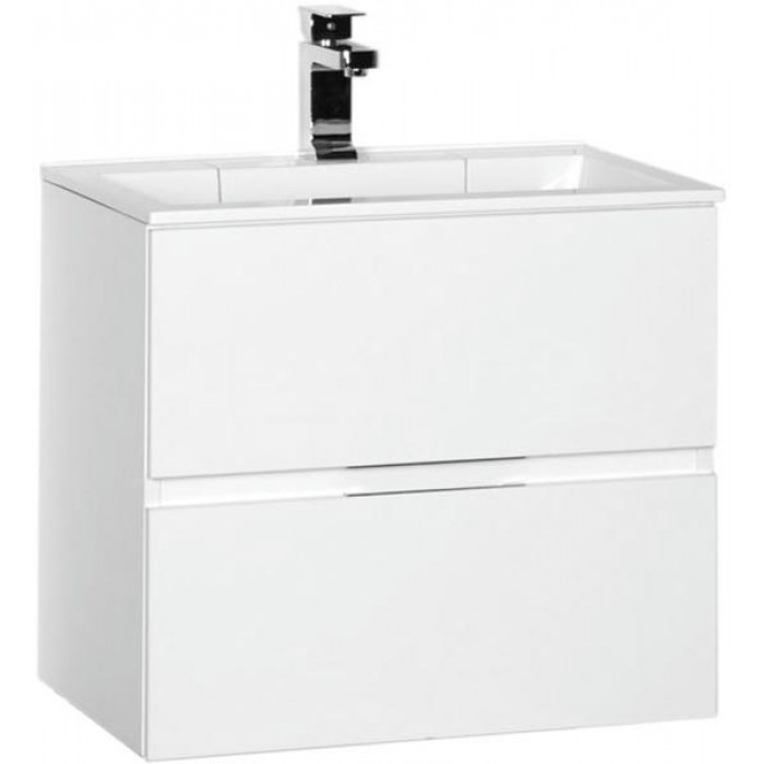Тумба под раковину Aquanet Алвита 70 184302 подвесная, белый глянец