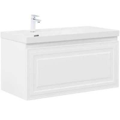 Тумба под раковину Aquanet Агата 100 345483 подвесная, белый сатин