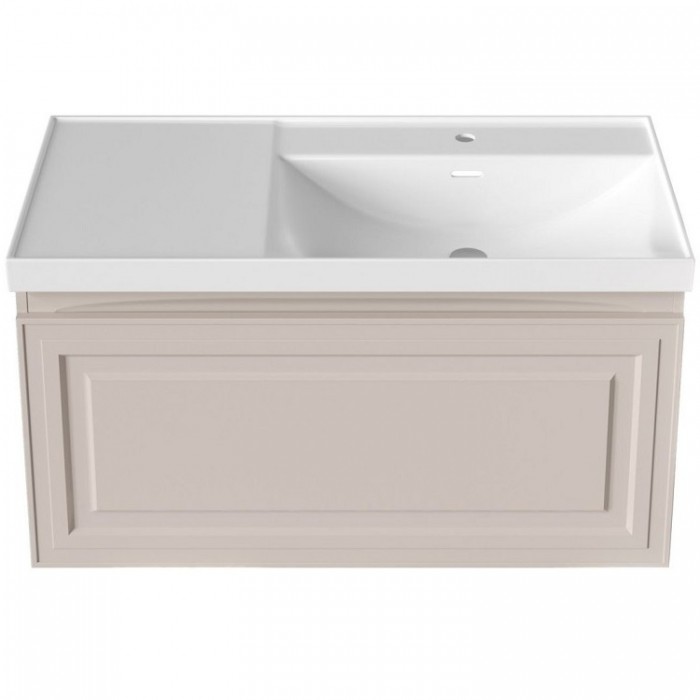 Тумба под раковину Aquanet Агата 100 345489 подвесная, бежевая