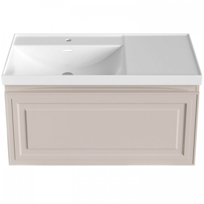 Тумба под раковину Aquanet Агата 100 345489 подвесная, бежевая