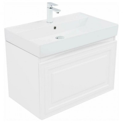 Тумба под раковину Aquanet Агата 75 345481 подвесная, белый сатин