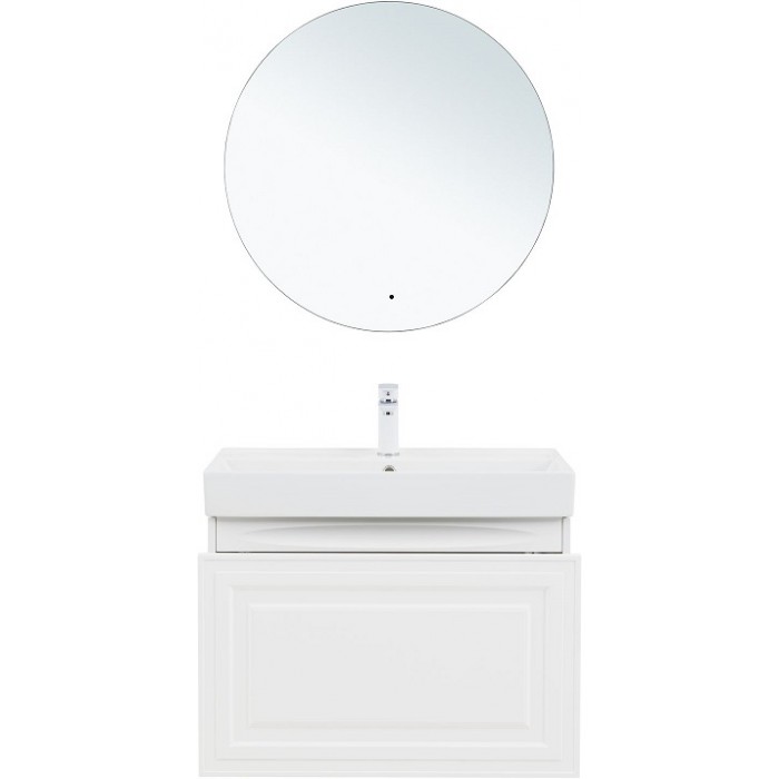 Тумба под раковину Aquanet Агата 75 345481 подвесная, белый сатин