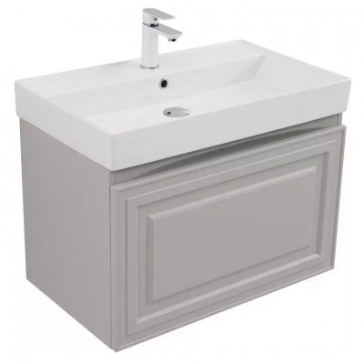 Тумба под раковину Aquanet Агата 75 345487 подвесная, бежевая