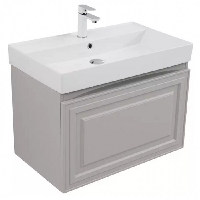 Тумба под раковину Aquanet Агата 75 345487 подвесная, бежевая