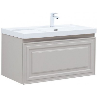 Тумба под раковину Aquanet Агата 90 345488 подвесная, бежевая