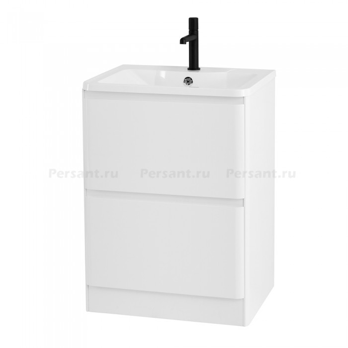 Тумба под раковину BelBagno Albano 60 ALBANO-600-2C-PIA-BL напольная Bianco Lucido