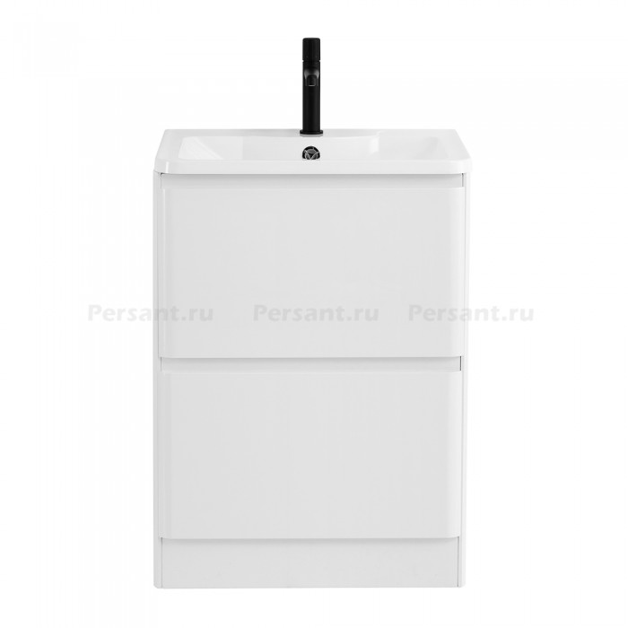 Тумба под раковину BelBagno Albano 60 ALBANO-600-2C-PIA-BL напольная Bianco Lucido