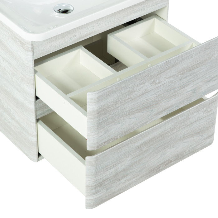 Тумба под раковину BelBagno ALBANO-600-2C-SO-RVB подвесная Rovere Vintage Bianco