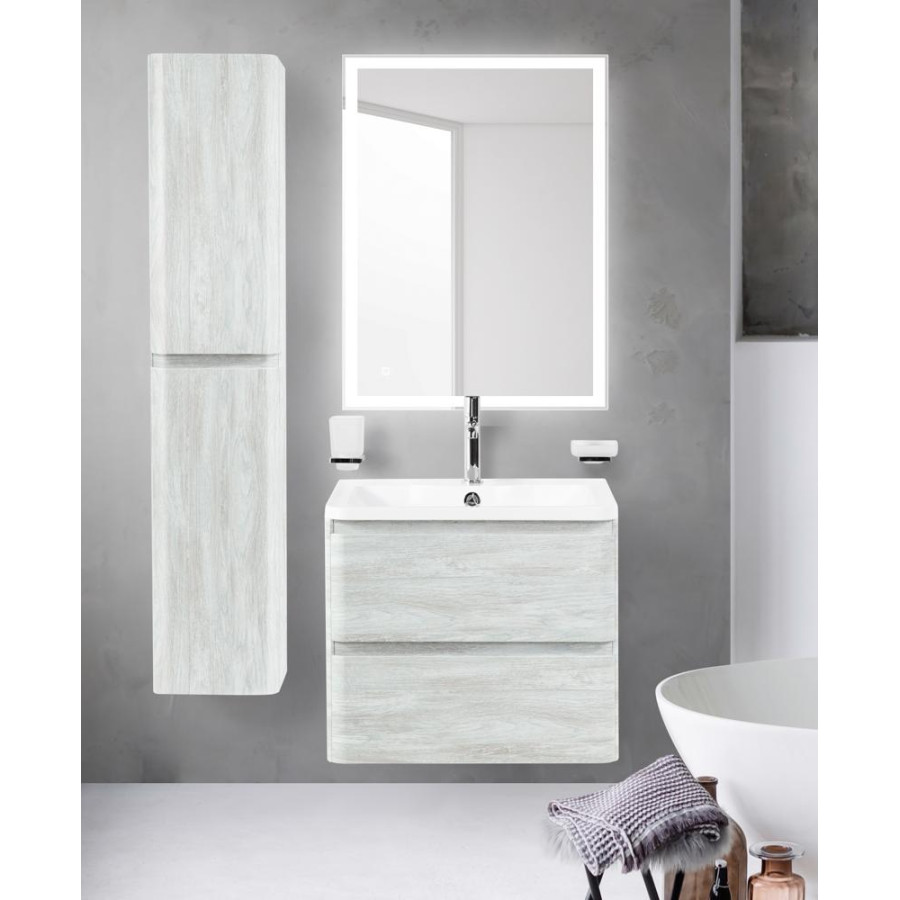 Тумба под раковину BelBagno ALBANO-600-2C-SO-RVB подвесная Rovere Vintage Bianco