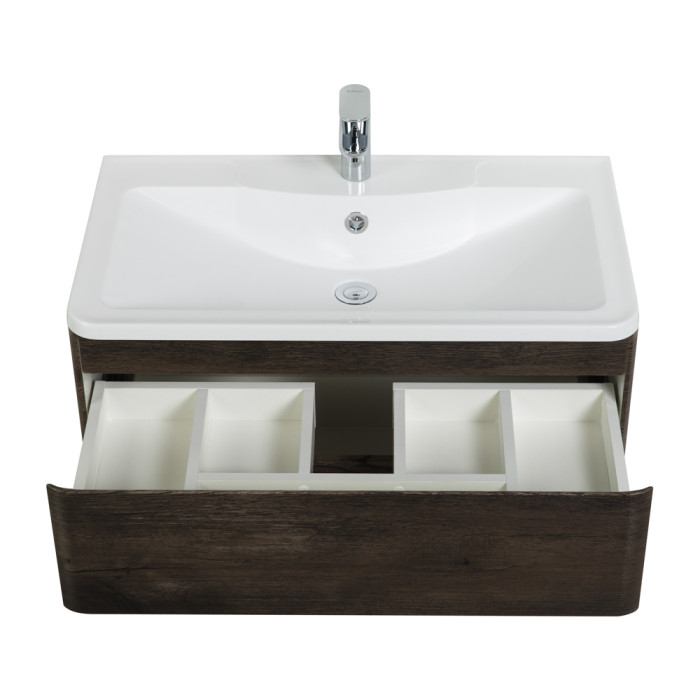 Тумба под раковину BelBagno Albano 80 ALBANO-800-2C-SO-RNG подвесная Rovere Nature Grigio
