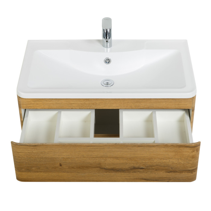 Тумба под раковину BelBagno Albano 100 ALBANO-1000-2C-SO-RR подвесная Rovere Rustico