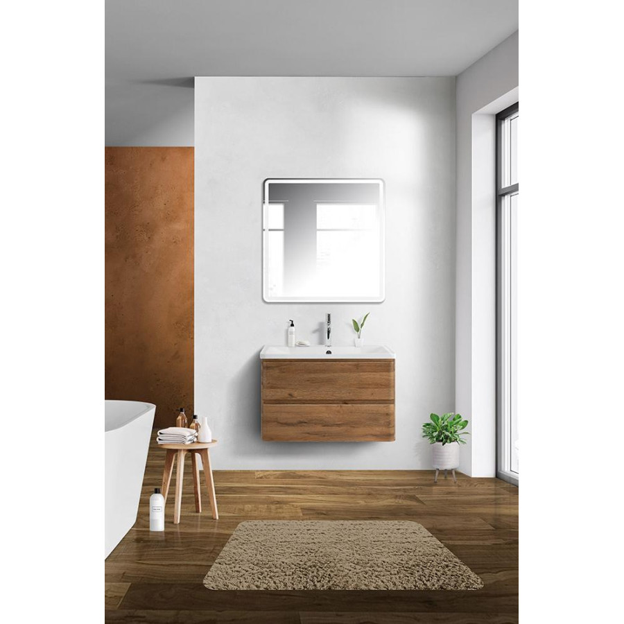 Тумба под раковину BelBagno Albano 80 ALBANO-800-2C-SO-RR подвесная Rovere Rustico