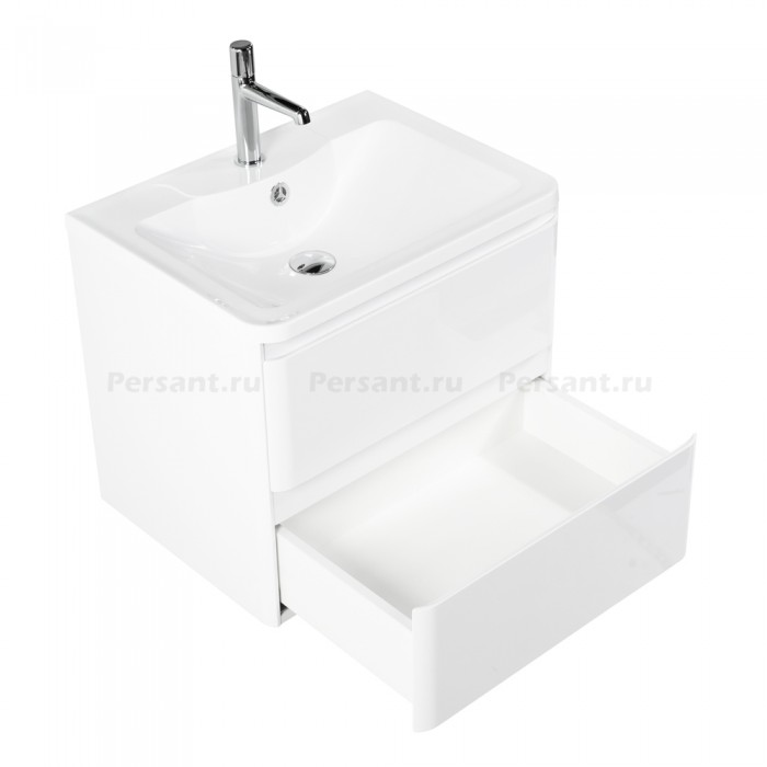 Тумба под раковину BelBagno ALBANO-600-2C-SO-BL подвесная Bianco Lucido