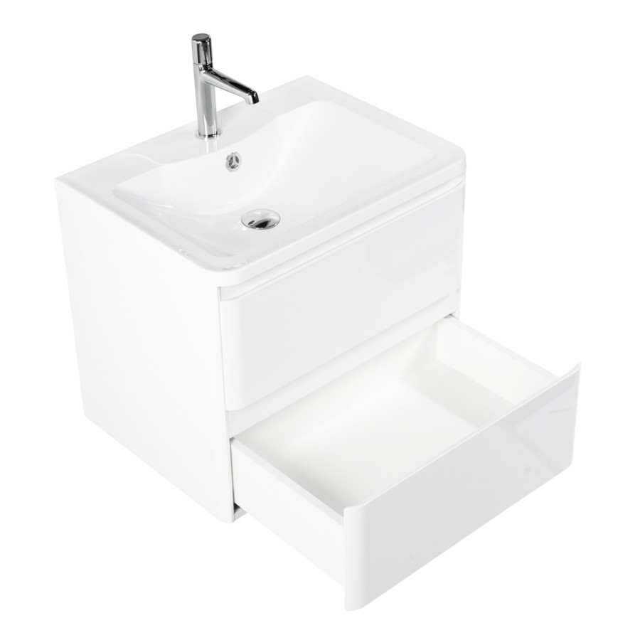 Тумба под раковину BelBagno ALBANO-600-2C-SO-BL подвесная Bianco Lucido