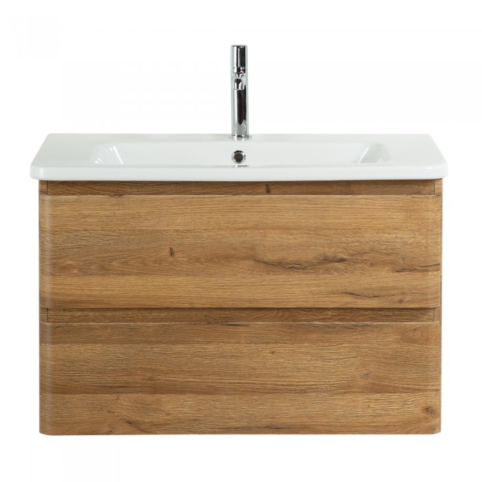 Тумба под раковину BelBagno 80 ALBANO-CER-800-2C-SO-RR подвесная Rovere Rustico