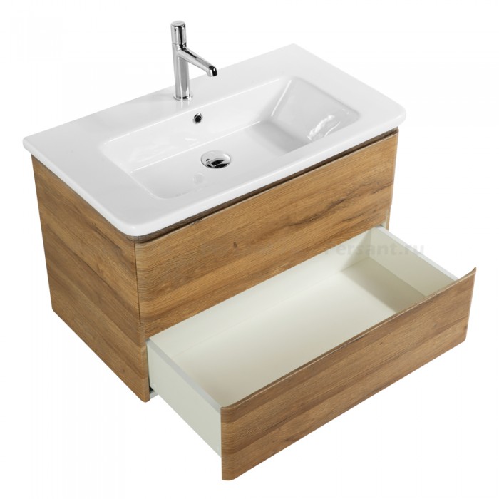 Тумба под раковину BelBagno 80 ALBANO-CER-800-2C-SO-RR подвесная Rovere Rustico