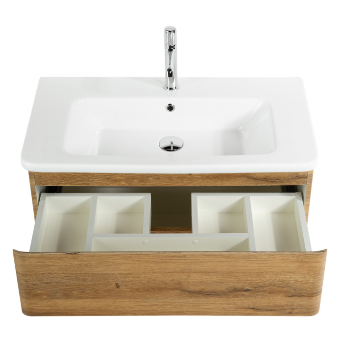 Тумба под раковину BelBagno 105 ALBANO-CER-1050-2C-SO-RR подвесная Rovere Rustico