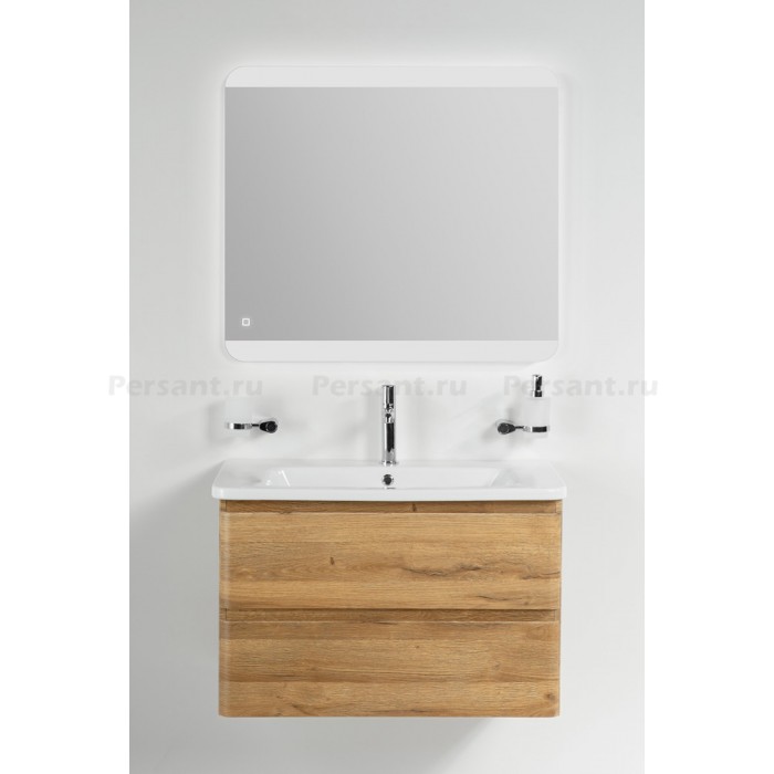 Тумба под раковину BelBagno 80 ALBANO-CER-800-2C-SO-RR подвесная Rovere Rustico