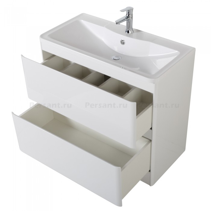 Тумба под раковину BelBagno Albano 90 ALBANO-900-2C-PIA-BL напольная Bianco Lucido
