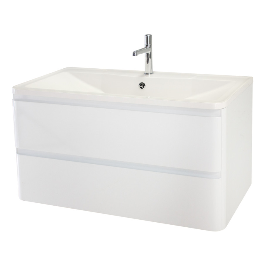 Тумба под раковину BelBagno Albano 90 ALBANO-900-2C-SO-BL подвесная Bianco Lucido