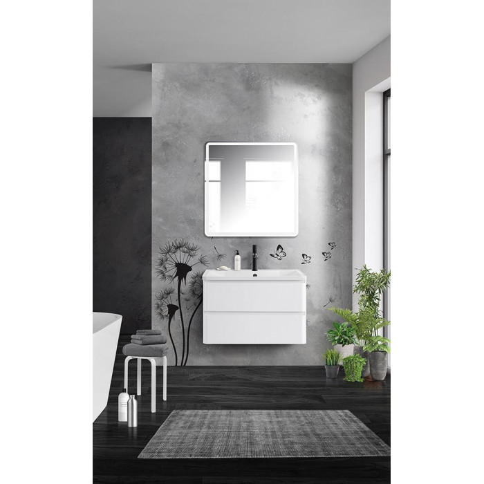 Тумба под раковину BelBagno Albano 80 ALBANO-800-2C-SO-BL подвесная Bianco Lucido