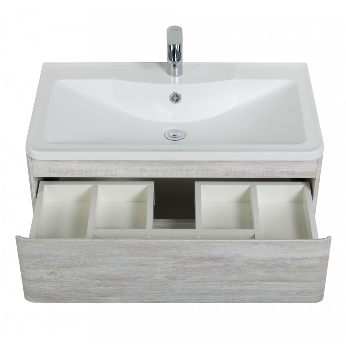 Тумба под раковину BelBagno Albano 100 ALBANO-1000-2C-SO-RVB подвесная Rovere Vintage Bianco