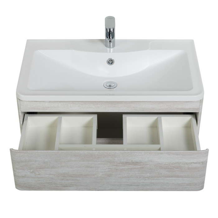 Тумба под раковину BelBagno Albano 100 ALBANO-1000-2C-SO-RVB подвесная Rovere Vintage Bianco