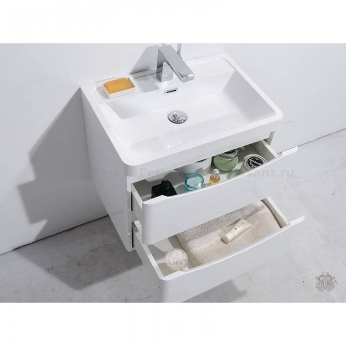 Тумба под раковину BelBagno Ancona-N 60 ANCONA-N-600-2C-SO-BL подвесная Bianco Lucido
