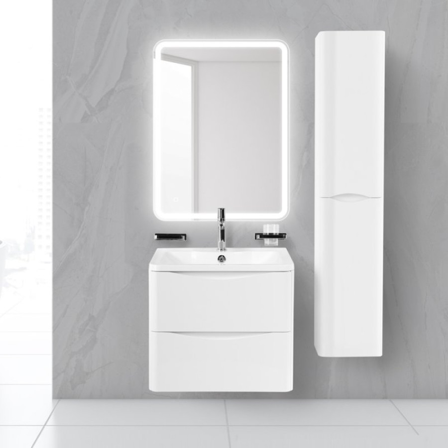 Тумба под раковину BelBagno Acqua 60 ACQUA-600-2C-SO-BL подвесная Bianco Lucido