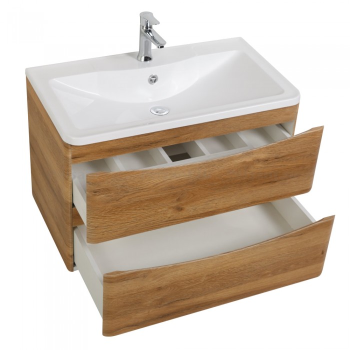 Тумба под раковину BelBagno Acqua 80 ACQUA-800-2C-SO-RR подвесная Rovere Rustico