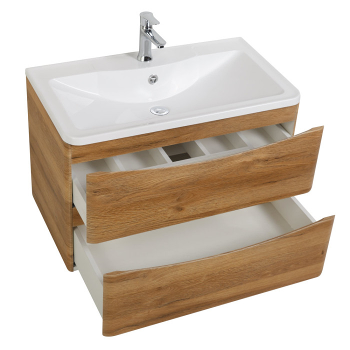 Тумба под раковину BelBagno Acqua 90 ACQUA-900-2C-SO-RR подвесная Rovere Rustico