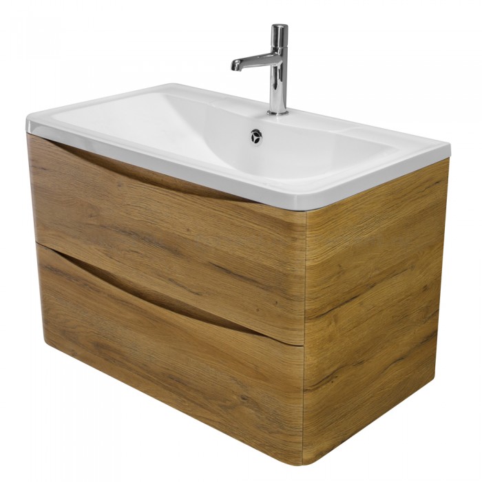 Тумба под раковину BelBagno Acqua 80 ACQUA-800-2C-SO-RR подвесная Rovere Rustico