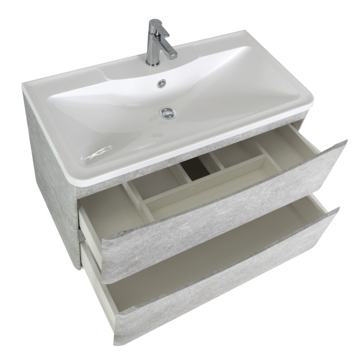 Тумба под раковину BelBagno Acqua 90 ACQUA-900-2C-SO-CVG подвесная Cemento Verona Grigio