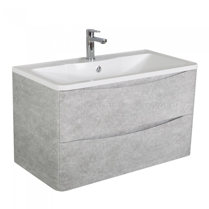 Тумба под раковину BelBagno Acqua 80 ACQUA-800-2C-SO-CVG подвесная Cemento Verona Grigio