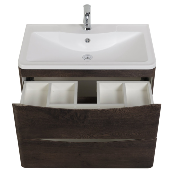 Тумба под раковину BelBagno Acqua 80 ACQUA-800-2C-SO-RNG подвесная Rovere Nature Grigio
