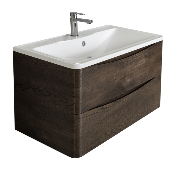 Тумба под раковину BelBagno Acqua 80 ACQUA-800-2C-SO-RNG подвесная Rovere Nature Grigio