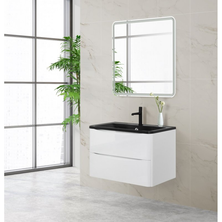 Тумба под раковину BelBagno Acqua 80 ACQUA-800-2C-SO-BL подвесная Bianco Lucido