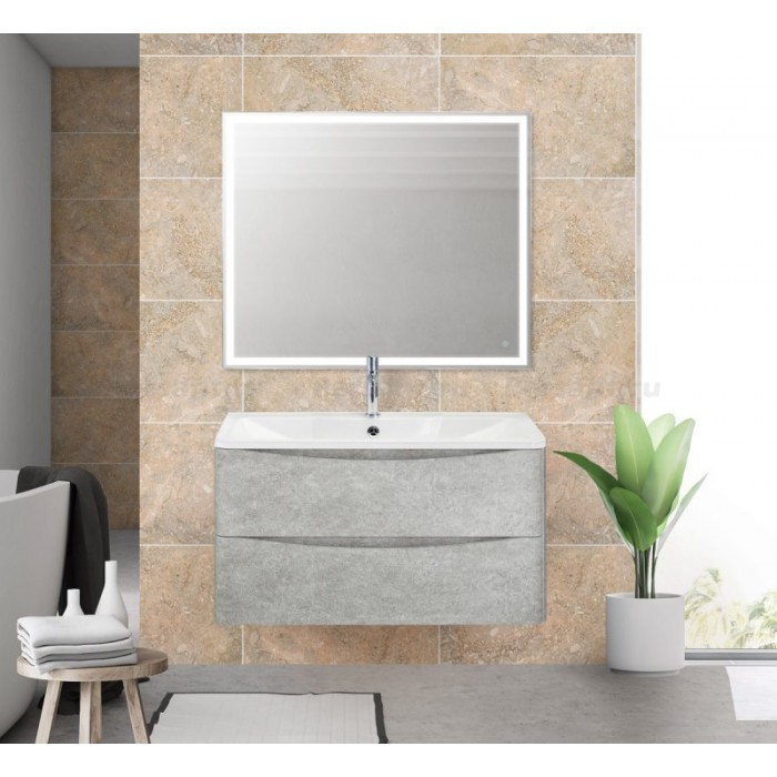 Тумба под раковину BelBagno Acqua 80 ACQUA-800-2C-SO-CVG подвесная Cemento Verona Grigio