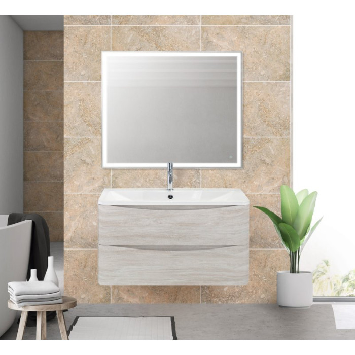 Тумба под раковину BelBagno Acqua 90 ACQUA-900-2C-SO-RVB подвесная Rovere Vintage Bianco