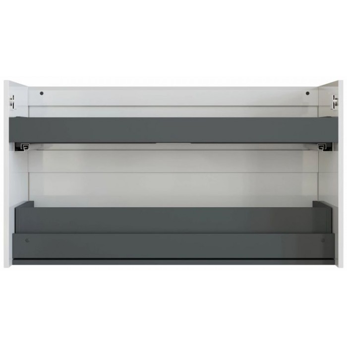 Тумба под раковину Aquanet Nova Lite 2.0 110 белый глянец 00346314 подвесная