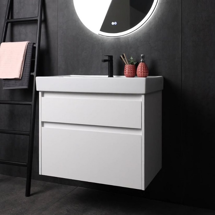 Тумба под раковину Aquanet Nova Lite 2.0 60 белый глянец 00346308 подвесная