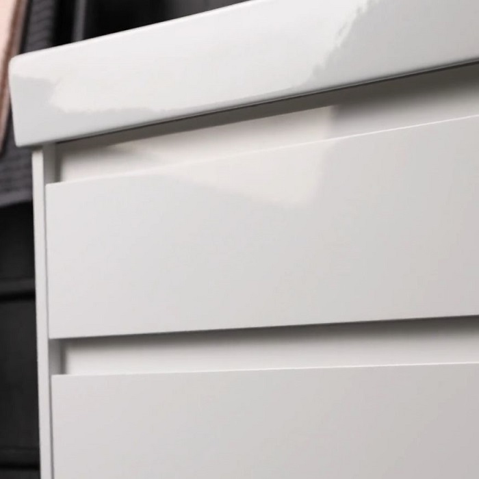 Тумба под раковину Aquanet Nova Lite 2.0 60 белый глянец 00346308 подвесная