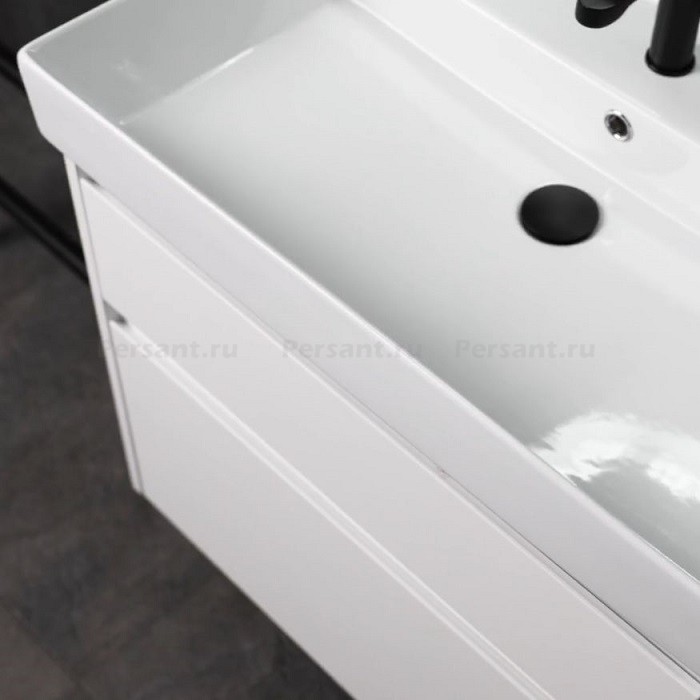Тумба под раковину Aquanet Nova Lite 2.0 75 белый глянец 00346337 напольная