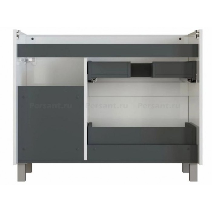Тумба под раковину Aquanet Nova Lite 2.0 90 белый глянец 00346339 напольная, левая