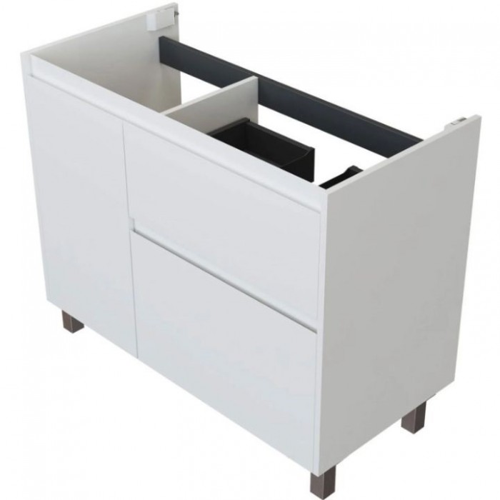Тумба под раковину Aquanet Nova Lite 2.0 90 белый глянец 00346338 напольная, правая
